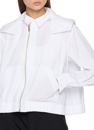  - SACAI - Detachable Hood Poplin Jacket