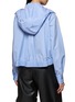 Back View - Click To Enlarge - SACAI - Striped Poplin Hooded Jacket