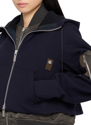  - SACAI - Sponge Hybrid Layered Hoodie Sweater
