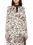 SACAI Floral Print Layered Shirt