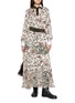 Figure View - Click To Enlarge - SACAI - Floral Print Layered Shirt