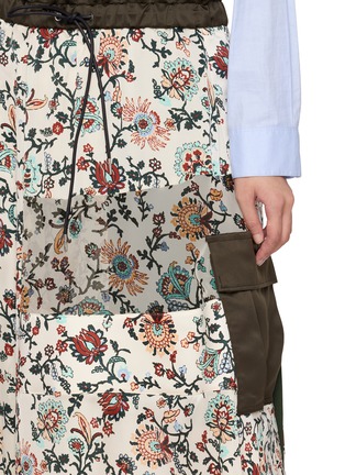  - SACAI - Floral Patchwork Maxi Skirt
