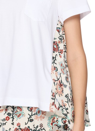  - SACAI - Hybrid Floral Print Jersey T-shirt