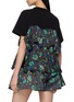 Back View - Click To Enlarge - SACAI - Floral Panel Cotton Jersey T-Shirt