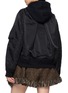Back View - Click To Enlarge - SACAI - Sponge Sweat Hybrid Hoodie Jacket