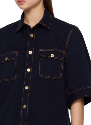  - SACAI - Contrast Stitch Denim Shirt