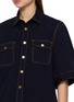  - SACAI - Contrast Stitch Denim Shirt