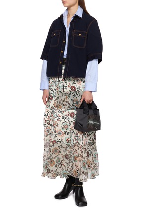 Figure View - Click To Enlarge - SACAI - Contrast Stitch Denim Shirt