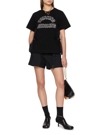 Figure View - Click To Enlarge - SACAI - Crewneck Graphic T-shirt