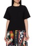 SACAI X A.P.C. Contrast Panel Cotton T-Shirt
