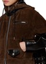  - SACAI - Suede Leather Hoodie Jacket