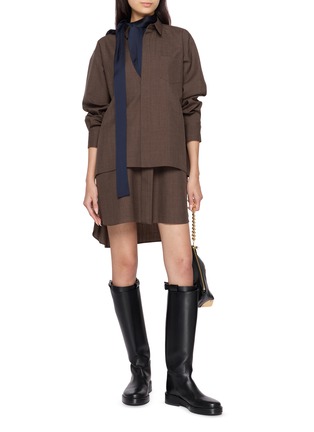 Figure View - Click To Enlarge - SACAI - Suit Mini Dress