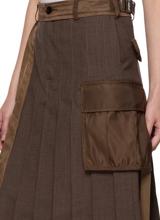  - SACAI - Hybrid Pleated Suiting Nylon Twill Skirt