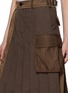 - SACAI - Hybrid Pleated Suiting Nylon Twill Skirt