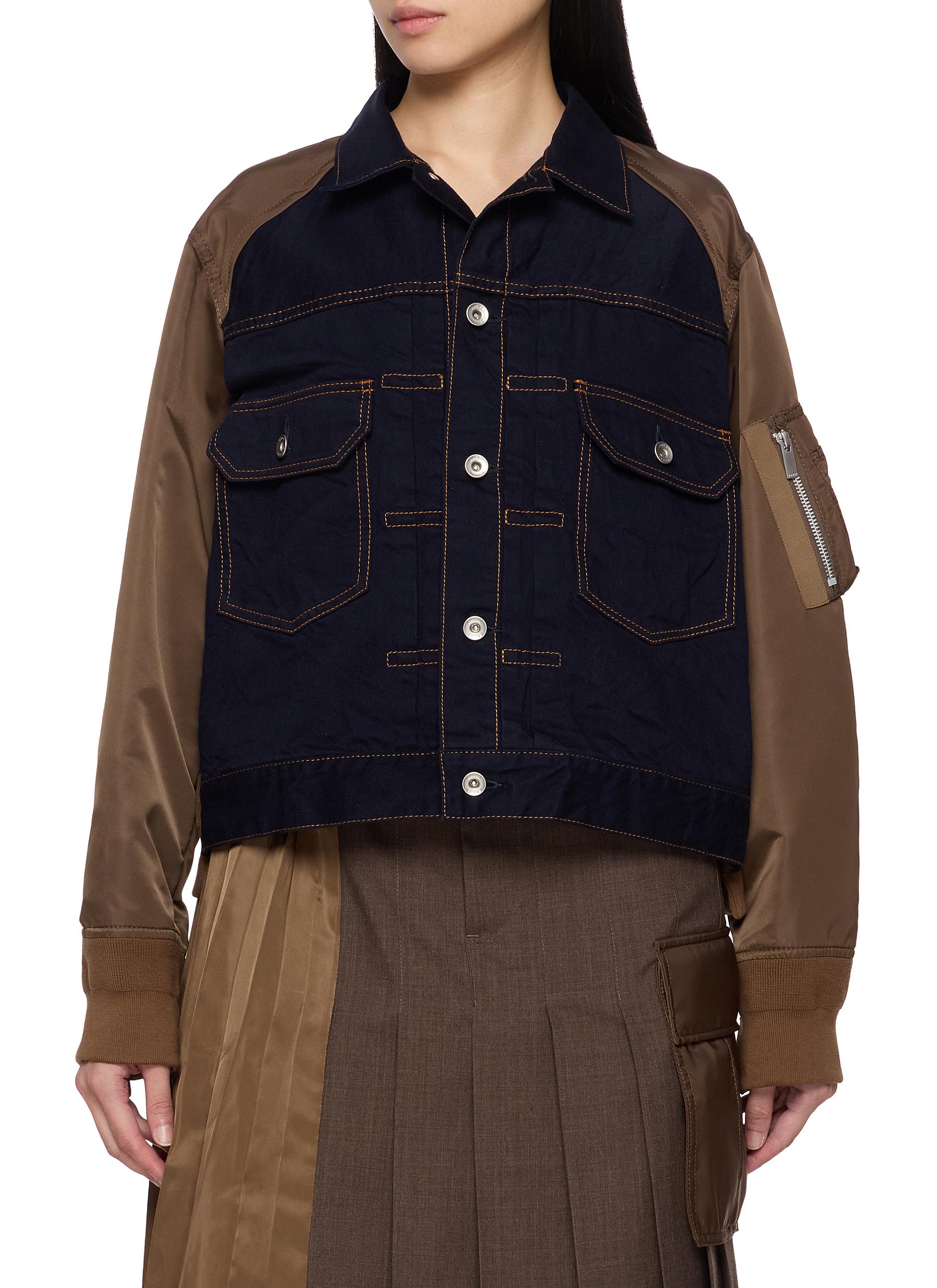 SACAI | Hybrid Denim Blouson Jacket | Women | Lane Crawford