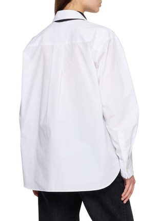 Back View - Click To Enlarge - SACAI - Scarf Poplin Shirt