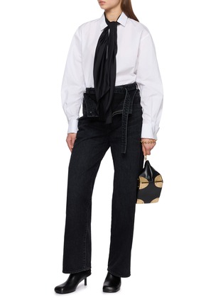 Figure View - Click To Enlarge - SACAI - Scarf Poplin Shirt