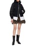 Figure View - Click To Enlarge - SACAI - Tweed Frayed Hem Shorts