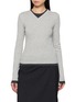 ST. AGNI Layered V-Neck Long Sleeve Top