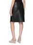 Back View - Click To Enlarge - ST. AGNI - Everyday Wrap Lambskin Leather Skirt