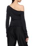Back View - Click To Enlarge - ST. AGNI - Off-Shoulder Long Sleeve Top