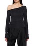 ST. AGNI Off-Shoulder Long Sleeve Top