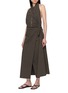 Figure View - Click To Enlarge - ST. AGNI - Halter Wrap Backless Dress