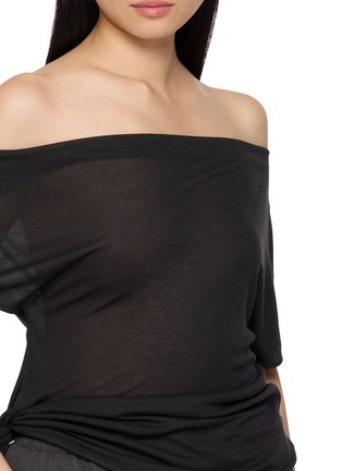  - ST. AGNI - Side Tie Off Shoulder Top