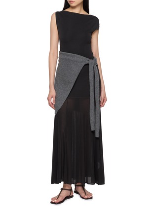 Figure View - Click To Enlarge - ST. AGNI - Off Shoulder Maxi Dress