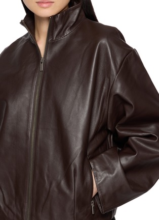 - ST. AGNI - Cocoon Zip Leather Jacket