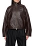 ST. AGNI Cocoon Zip Leather Jacket