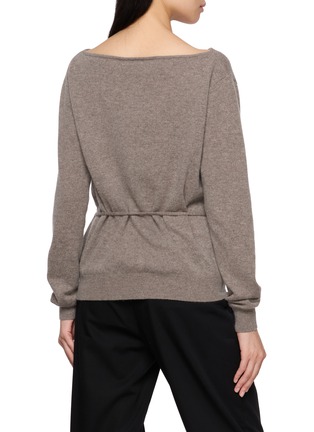 Back View - Click To Enlarge - ST. AGNI - Asymmetric Cashmere Cardigan