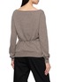 Back View - Click To Enlarge - ST. AGNI - Asymmetric Cashmere Cardigan