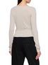 Back View - Click To Enlarge - ST. AGNI - Long Sleeve Wool Wrap Top