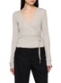 Main View - Click To Enlarge - ST. AGNI - Long Sleeve Wool Wrap Top