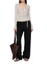 Figure View - Click To Enlarge - ST. AGNI - Long Sleeve Wool Wrap Top