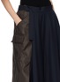  - SACAI - Hybrid Nylon Suting Midi Skirt