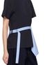  - SACAI - Hybrid Shirt Buckled Strap T-Shirt
