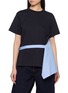 SACAI Hybrid Shirt Buckled Strap T-Shirt