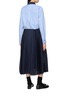 Back View - Click To Enlarge - SACAI - Hybrid Poplin Satin Shirt Dress