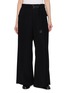 SACAI Wide Leg Crepe Back Satin Pants