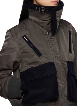  - SACAI - Convertible Collar Hybrid Blouson Jacket