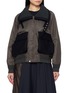 SACAI Convertible Collar Hybrid Blouson Jacket