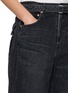  - SACAI - Belted Wide Leg Cotton Denim Jeans