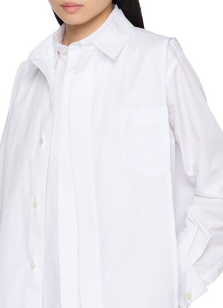  - SACAI - Layered Stripe Shirt