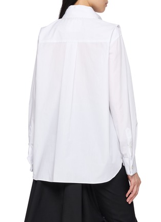 Back View - Click To Enlarge - SACAI - Layered Stripe Shirt