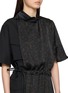  - SACAI - Leopard Panel Drawstring Midi Dress