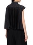 Back View - Click To Enlarge - SACAI - Pleated Back Taffeta Satin Shirt