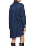 Back View - Click To Enlarge - SACAI - Long Sleeve Cotton Denim Shirt Dress