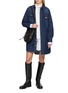 Figure View - Click To Enlarge - SACAI - Long Sleeve Cotton Denim Shirt Dress